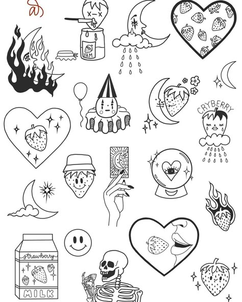 Matching Flash Art Tattoos, Easy Black Tattoo, Free Flash Tattoo, Sticker Flash Tattoo, Masculine Flash Tattoo, Best Friend Flash Tattoos, Friends Flash Tattoo, Leg Flash Tattoo, Aesthetic Flash Tattoo