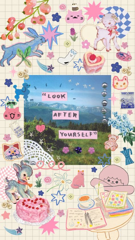 🌷🦋🌱 #wallpapper #notebook #notebookvibes #scrapebook #scrapbookvibes #maximalist #vibes #color #colorful #message #encouragement Maximalist Wallpaper, Collage Background, Iphone Wallpaper Themes, Cute Patterns Wallpaper, Aesthetic Collage, Cute Wallpaper Backgrounds, Phone Themes, Wallpaper Iphone Cute, Cool Wallpaper