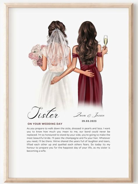 The 25 Best Wedding Gifts for Your Sister's Big Day Gifts For Bestie On Her Wedding, Bride To Be Caption For Sister, Gifts For Sisters Wedding, Sisters Wedding Gift Ideas, Best Wishes For Sister Wedding, Gift For Sister On Wedding Day, Gift For Sister On Her Wedding Day, Quotes For Sister Wedding, Gifts For Sister Wedding