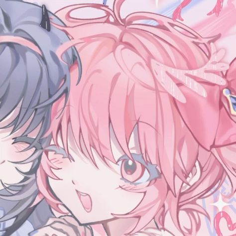 puella magi madoka magica Madoka And Homura Matching Pfp, Madoka And Homura Matching Icons, Madoka Magica Matching, Homura Madoka, Madoka And Homura, Magica Madoka, Friends Hugging, Kawaii Manga, Duos Icons