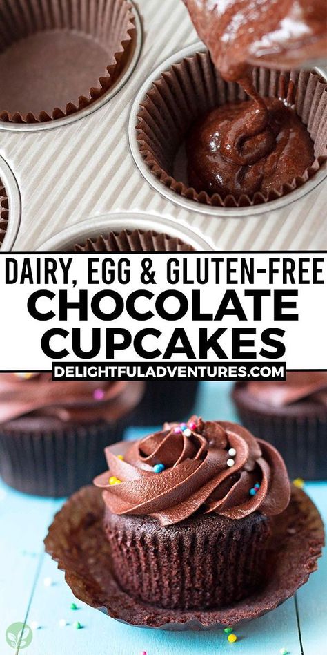 Gluten Free Sweets, Gluten Free Chocolate Cupcakes, Gluten Free Cupcakes, Torte Cupcake, Cupcake Recipes Chocolate, Gluten Free Cake, Gf Desserts, Oreo Dessert, Fool Proof