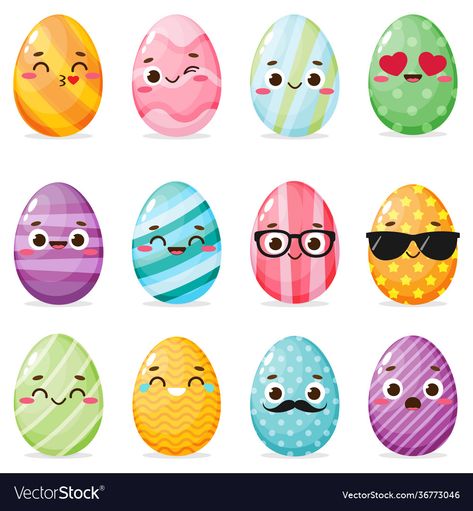 Easter Egg Face Paint, Easter Eggs Illustration, Easter Face Paint, Easter Egg Cartoon, Egg Project, Easter Egg Projects, Funny Easter Eggs, Painted Easter Eggs, Funny Eggs