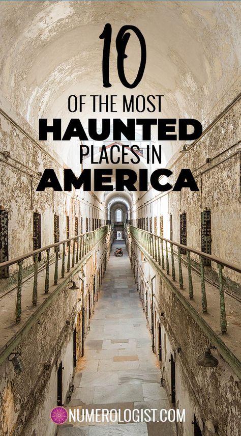 These 10 most haunted places in America are sure to shake you to the core! The terrifying tales of these houses, hotels and locations from across the country will have you running for the hills…or running to check them out! How many of these scary, haunted places have you been to?  From tales of murder at the Amityville Horror House to the awful torture of slaves, here are the most haunted places in America! Most Haunted Places In America, Haunted Places In America, Scary Places In The World, Spooky Buildings, Amityville Horror House, Haunted Stories, Haunted Houses In America, The Amityville Horror, Halloween Destinations