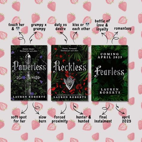 the powerless trilogy - soon to be completed ✨🗡️🏰🥀 who cannot WAIT for april 2025? 🙋‍♀️ honestly i’ve never wish time away but i just need the finally instalment!! i absolutely adored powerless but i feel like reckless somehow how topped it, and Kai has officially risen to be my fave fictional book boyfriend. 💘 let me know your thoughts and any predictions on the series. i really have high hopes for the final instalment! ✨ welcome to the kingdom of Ilya 💜🗡️✨👑 books featured: 💜 power... Powerless Series Order, Powerless Book Series, Fictional Romance Books, Great Fiction Books To Read, Books I Need To Read, The Powerless Trilogy, Books Like Powerless, Powerless Spicy Chapters, Fantasy Trilogies