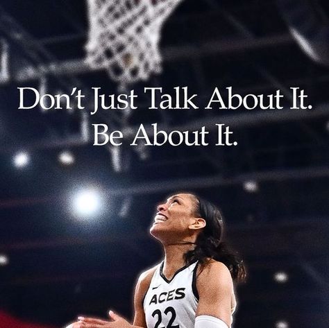 Nike on Instagram: "“The Aces drafted me in 2018 to shoot that basketball. And I’m going to continue to do that because that’s just who I am.” Congratulations @aja22wilson on making history and tying the WNBA single-game scoring record with 53 points 🏀 Continue building your legacy and playing your game." Wnba Women Quotes, Basketball Vision Board, Sports Inspirational Quotes, Wnba Aesthetic, Athletes Prayer, Kobe Quotes, Basketball Quotes Inspirational, Basketball Aesthetic, Game Day Quotes