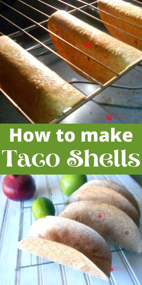 How To Make Taco Shells, Diy Taco Holder, Taco Shells In The Oven, Tailgaiting Food, Homemade Taco Shells, Baked Taco Shells, Taco Shell Recipe, Crunchy Taco Shells, Oven Tacos