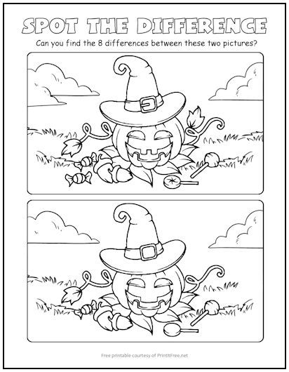 Halloween Hidden Pictures, Halloween Spot The Difference, Halloween Worksheets Free, Halloween Toddler Party, Halloween Activity Sheets, Halloween Classroom Activities, Fun Halloween Party Games, Halloween Puzzles, Fun Halloween Games