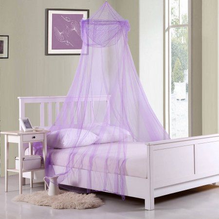 Raisinette Kids' Collapsible Hoop Sheer Bed Canopy, Purple Sheer Bed Canopy, Kids Bed Tent, Kid Room Decor For Boys, Kids Bed Canopy, Canopy Bed Diy, Canopy Bed Curtains, Teen Girl Room Decor, Ikea Bed, Teen Girl Room