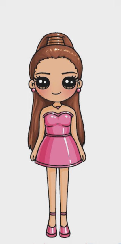 Draw So Cute People, Draw So Cute, Drawing Pictures For Kids, Kawaii Girl Drawings, Cute Disney Drawings, Disney Princess Images, Kawaii Illustration