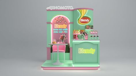 Pr Gifts, Small Booth Design, Activation Booth, Kiosk Machine, Candy Booth, Store Display Design, Experiential Graphic Design, Small Booth, Event Booth Design