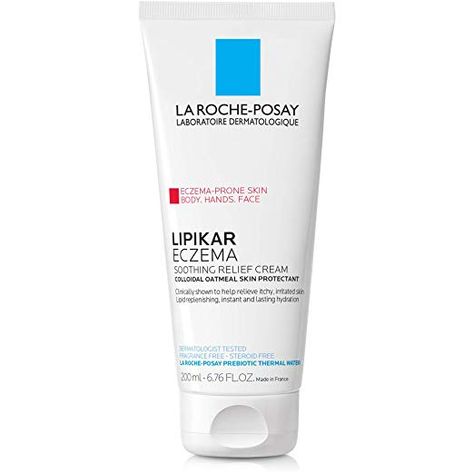 Amazon.com: La Roche-Posay Lipikar Soothing Relief Eczema Cream with Colloidal Oatmeal, 6.76 Fl. Oz.: Luxury Beauty