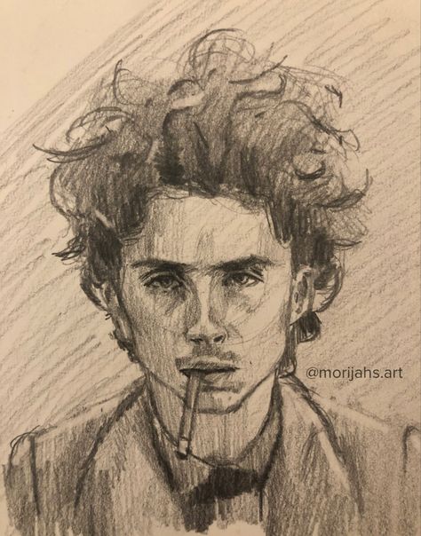 Timothee Chalamet Drawing Sketch, Timothee Drawing, Timothee Chalamet Drawing, Faces Sketch, Portrait Tips, The French Dispatch, French Dispatch, Face Sketch, Sketches Tutorial