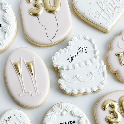 Leah Durso on Instagram: "Talk thirty to me 🥂" Talk Thirty To Me Cookies, Talk Thirty To Me, Cookies Birthday, Birthday Cookies, Decorated Cookies, Cookie Decorating, Bedroom Interior, Frosting, Bedroom