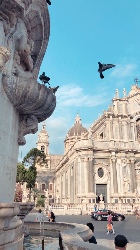 Mt Etna Sicily, Sicily Italy Catania, Italy Moodboard, Italy Catania, Mt Etna, Catania Italy, Catania Sicily, Piazza Del Duomo, Palermo Italy