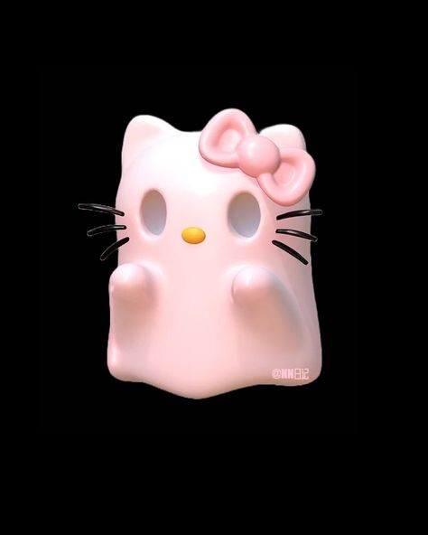 Hello Kitty Halloween Aesthetic, Hello Kitty Ghost, Hello Kitty Pumpkin, Kitty Clothes, Hello Kitty Clothes, Hello Kitty Aesthetic, Hello Kitty Characters, Hello Kitty Halloween, Ghost Faces