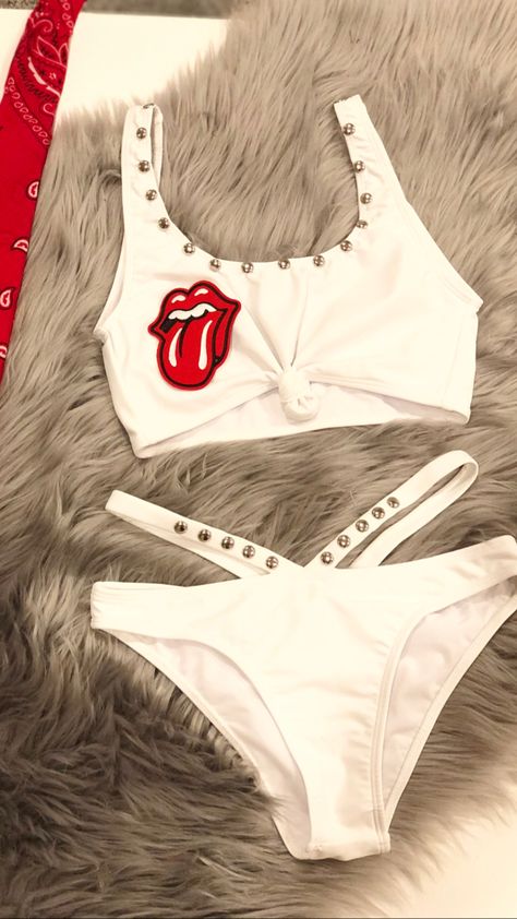 Custom swimsuit - Rock & roll babe Custom Swimsuits, Swim Suits, Rock Cafe, Hard Rock Cafe, Rock Roll, Rock Band, Hard Rock, Rock Bands, Bathing Suit