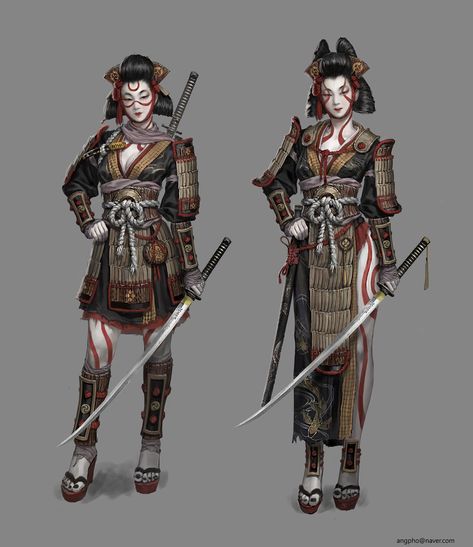 Kimono samurai by Ang Po https://ift.tt/2L3qzGd Samurai Clothing, رسم كاريكاتير, Kubo And The Two Strings, Female Samurai, Warrior Outfit, Five Rings, Samurai Artwork, Feudal Japan, Japanese Warrior