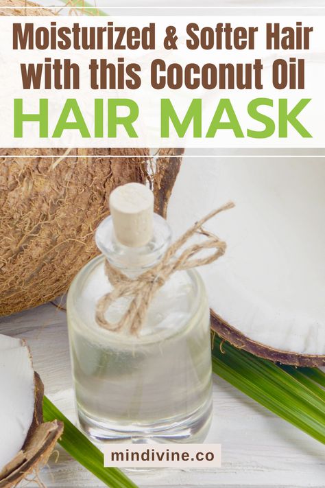 Get extra hydration for your hair with this coconut oil hair mask. It's a great way to repair dry and damaged hair, leaving it looking and feeling healthier and more luxurious. #hairdry #naturalremedy #haircare #haircare #hairmask #hairmask #hairmask Best Diy Hair Mask, Coconut Oil Hair Mask Diy, Hair Masks For Dry Damaged Hair, Moisturizing Hair Mask, Oil Hair Mask, Diy Coconut, Diy Coconut Oil, Diy Hair Masks, Hair Mask For Damaged Hair