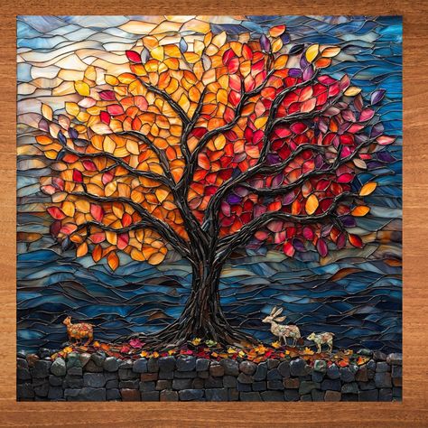 Mosaic tree art