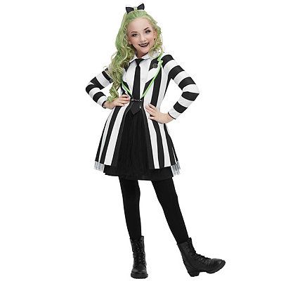 Start off your next Beetlejuice costume this year when you go with this officially licensed Kids Beetlejuice Dress. Beetle Juice Girl Costume, Beetlejuice Girl Costume, Kids Beetlejuice Costume, Beetlejuice Costume Diy, Beetlejuice Girl, Beetlejuice Outfits, Beetlejuice Dress, Diy Girls Costumes