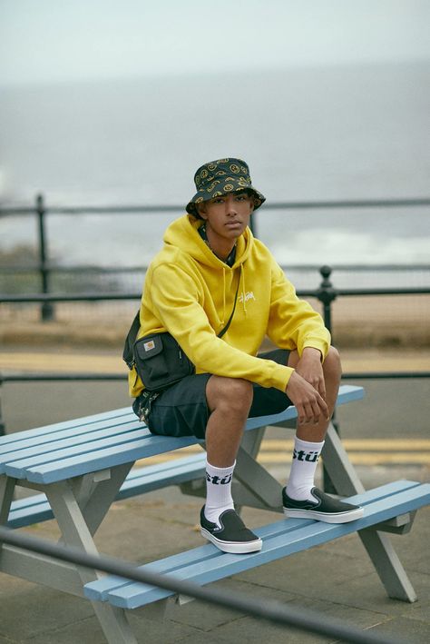 END. Features | Required Item: Bucket Hats Bucket Hat Outfit Ideas Men, Bucket Hats Mens Outfit, Mens Bucket Hat Style, Bucket Hat Style Outfits, Mens Bucket Hat Outfit, Bucket Hat Outfit Mens Summer, Hat Outfit Streetwear, Bucket Hat Aesthetic Boy, Bjd Photoshoot