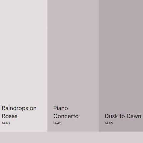 Benjamin Moore lavender paint colors that are similar to New Age 1444. Benjamin Moore Amethyst Sky, Purple Grey Paint Color Benjamin Moore, Grey Pink Paint Color, Light Purple Grey Paint, White Lavender Paint Color, Gray Lilac Paint, Lavendar Bedrooms Farmhouse, Benjamin Moore Lavender Paint, Benjamin Moore Lilac Paint Colors