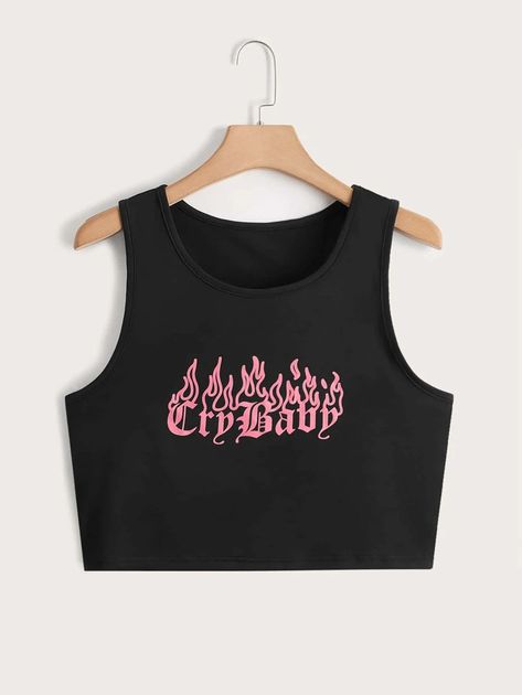 Summer Plus Size, Plus Size Tank Tops, Cute Crop Tops, Crop Tank Top, Tomboy Fashion, Dressy Tops, Tank Top Cami, Black Casual, Y2k Fashion