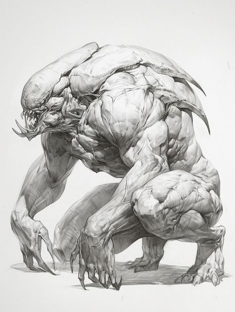 Arte Alien, Human Anatomy Drawing, Creature Artwork, Ange Demon, Art Tools Drawing, Monster Concept Art, Scary Art, Sketch Inspiration, Mythical Creatures Art