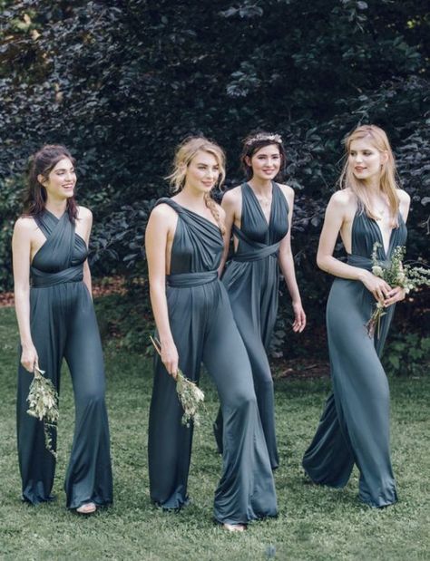 Jumpsuit Bridesmaid Dresses, Bridesmaid Pants, Jumpsuit Bridesmaid, Bridesmaids Jumpsuits, Dresses For Wedding, Bridesmaid Outfit, Rust Dress, Bridesmaid Gown, Long Dresses