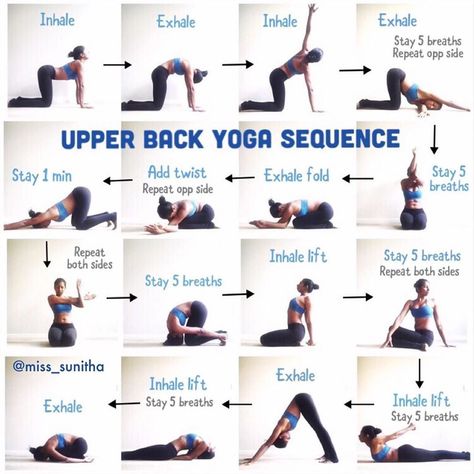 Yoga For The Non Flexible on Instagram: “Here’s a great upper back sequence for posture + strengthening the shoulders and upper back! For those who sit at a desk all day and/or…” Yoga Sequence For Beginners, Yoga Kundalini, Back Yoga, Muscle Abdominal, Poses Yoga, Yoga Tutorial, Yoga Beginners, Yoga Sequence, Yoga Iyengar