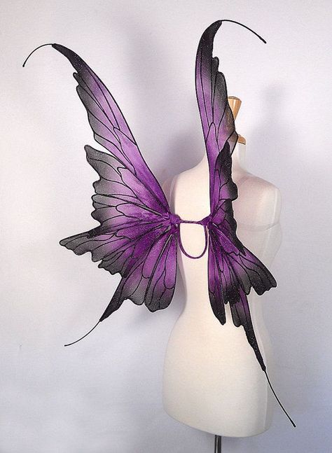 Fairy Wings Costume, Fairy Photography, Wedding Fairy, Costume Wedding, Purple Fairy, Dark Fairy, Wings Costume, Fairy Costume, Fairy Wings