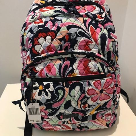 Vera Bradley Mod Paisley Essential Backpack. Elephant Backpack, Floral Backpack, Backpack Laptop, Patterned Backpack, Trendy Handbags, Cute Backpacks, Computer Bags, Large Backpack, Vera Bradley Backpack