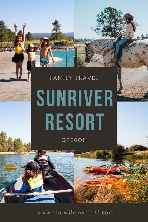 Sunriver Resort review - Oregon family travel and outdoor activities. #oregon #sunriver #sunriverresort #familytravel #outdooractivities #bestresorts #PNW #pnwtravel #pnwtravelkids Kayaking With Kids, Sunriver Oregon, Sunriver Resort, Best Family Resorts, Visit Oregon, Washington Travel, Resort Pools, Family Resorts, Oregon Travel