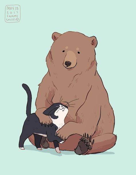 Bear Art Cute, Sammy Savos, Anime Disney, Bear Drawing, Arte Inspo, Arte Sketchbook, Art Cute, Dessin Adorable, Bear Art