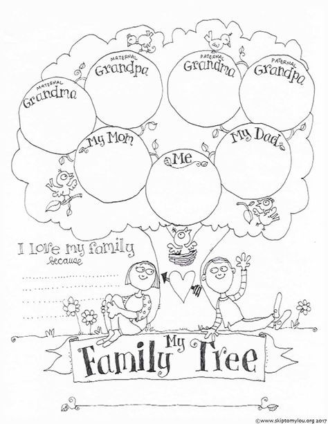 Free printable family tree coloring sheet. Simply print this page at home for a simple kid’s activity and craft #printable #coloringsheet #kidsactivity Family Tree Activity, Tree Worksheet, Blank Family Tree Template, Free Family Tree Template, Family Tree For Kids, Blank Family Tree, Family Tree Craft, Family Tree Worksheet, Family Tree Printable