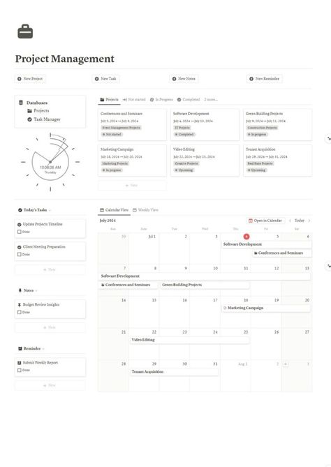 notion study planner template Notion Project Dashboard, Notion Template Ideas Project Management, Notion For Project Management, Notion Project Management Template, Notion Template Ideas Work, Notion For Work, Project Manager Aesthetic, Notion Template Work, Notion Project Management