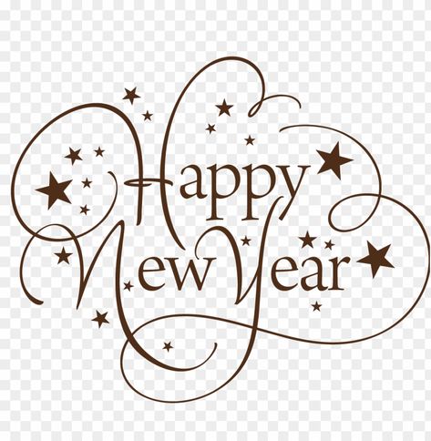 Happy New Year Png Text, Happy Holidays Pictures, Happy New Year Stickers, Happy Birthday Clip Art, New Year Wishes Images, Baby New Year, Happy New Year Text, New Year Text, Happy New Year Message