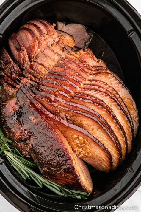 Crock Pot Ham Roast, Crockpot Honey Glazed Ham, Bourbon Glazed Ham Crockpot, Crockpot Coke Ham, Crock Pot Glazed Ham, Easy Ham Recipes Crock Pots, Crock Pot Brown Sugar Ham, Ham Recipes Crockpot Slow Cooker, Crockpot Spiral Ham Slow Cooker