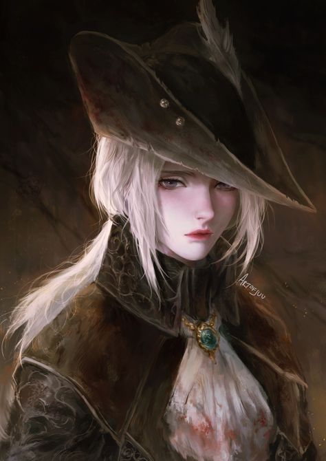 ArtStation - Bloodborne Maria, Juu Bloodborne Maria, Bloodborne Characters, Sif Dark Souls, Lady Maria, Dark Souls Artwork, Bloodborne Art, Soul Game, Demon Souls, Dark Souls Art