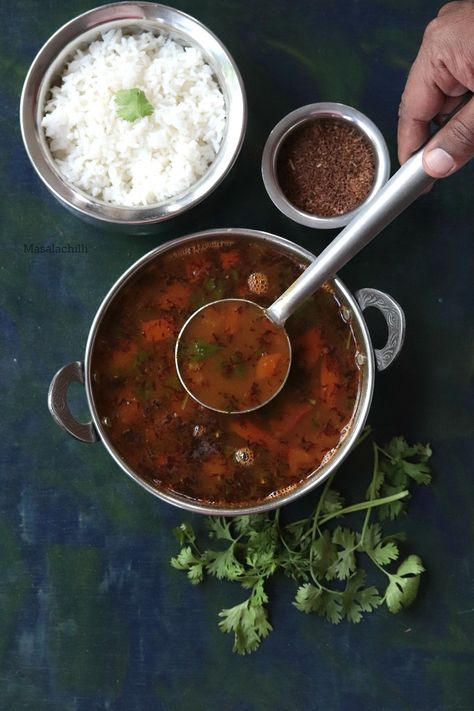 Vepampoo Rasam (Dried Neem Flower Rasam for Tamil New Year) – Masalachilli - A Complete Vegetarian Food Experience! Kulambu Recipe, Tamil New Year, Malai Kofta, Tiffin Recipe, Hearty Dinner Recipes, Easy Vegetarian Dinner, Easy Indian Recipes, Food Experience, Vegan Soup Recipes