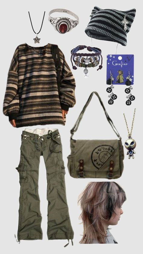 #grunge #aestehthic #fairycore #outfit Pixie Grunge Outfit, Outfit Inspo Fairy Grunge, Fairy Grunge School Outfits, Grunge Outfits Modest, Fairy Core Grunge Outfits, Winter Fairycore Outfits, Fairy Grunge Outfit Aesthetic, Fairy Grunge Outfit Masc, Fairygrunge Outfit Ideas