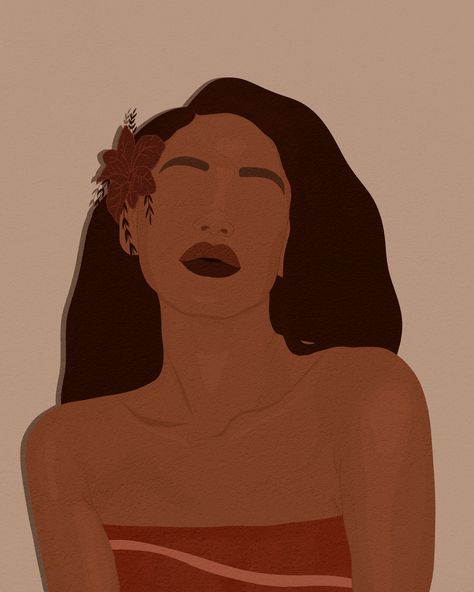 A #dtiyschallenge celebrating #polynesian culture. @_kiwonderland on instagram for all your #blackgirlmagic and #diversity needs. Polynesian Woman Art, Samoa Aesthetic, Maori Aesthetic, Polynesian Hair, Polynesian Aesthetic, Polynesian Goddess, Pasifika Art, Earth Woman, Samoan Women