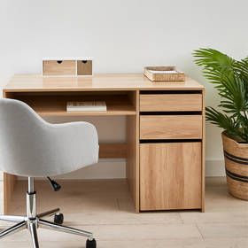 Office Desks | Computer Desks | Study Desks | Desk Drawers | Kmart Workspace Essentials, Sleek Desk, Desk With Storage, Oak Desk, Working Space, Living Room Side Table, Study Desk, Small Drawers, Office Furniture Desk