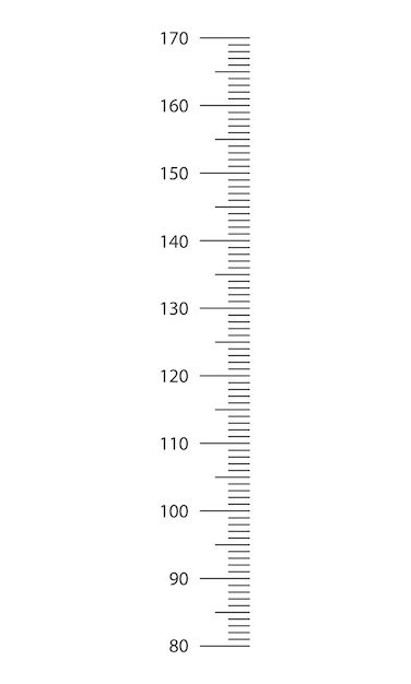 Stadiometer scale from 80 to 170 centime... | Premium Vector #Freepik #vector #length #height-measurement #centimeter #height Height Scale Chart, Height Chart Template, 2025vision Board, Height Measurement Chart, Height Scale, Kids Height Chart, Vision Board Template, Weight Charts, Wonder Land