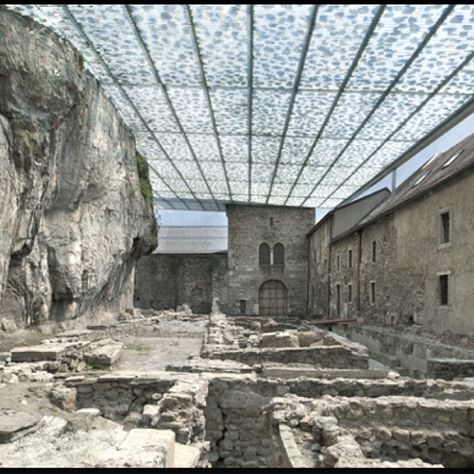 Roof Conservation Architecture, Genius Loci, Adaptive Reuse, Museum Architecture, Glass Roof, Architecture Old, Old Stone, Old Building, Archaeological Site