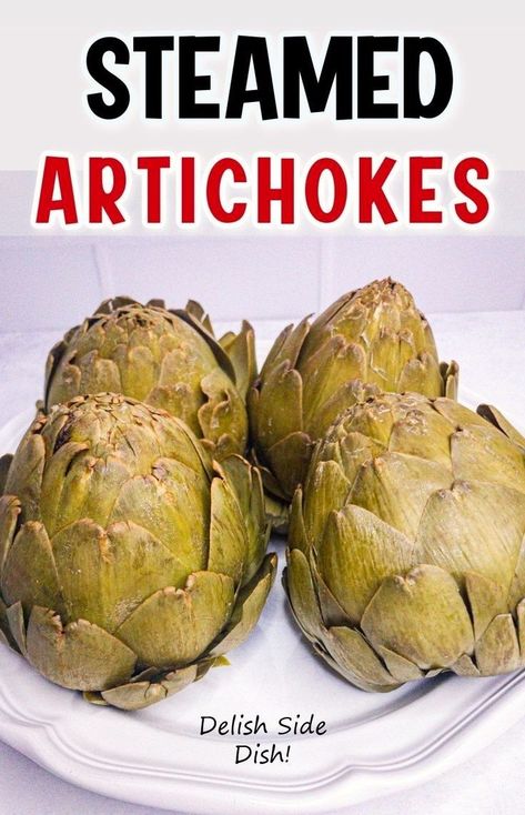 Artichoke Recipes Boiled, Steamed Artichoke Recipes, Boiling Artichokes, How To Make Artichokes, How To Cook Artichokes, Fresh Artichoke, Steamed Artichokes, Steam Artichoke, Refreshing Summer Recipes