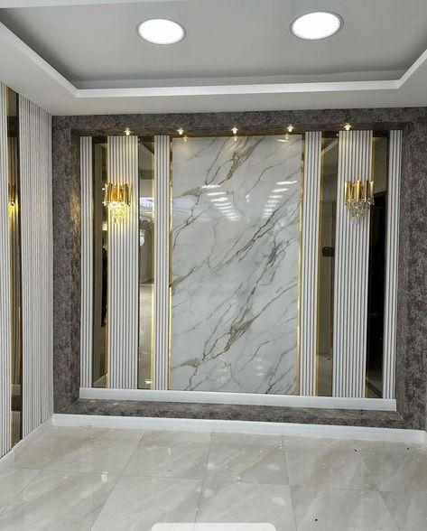 Luxury Hall Design, Marble Sheet, Modern Wall Paneling, Luxury Ceiling Design, House Wall Design, Home Hall Design, تصميم داخلي فاخر, Latest Living Room Designs, Instagram Wall