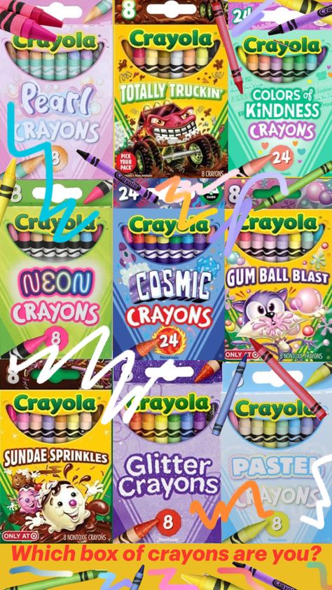 #crayola #crayon Crayola Crayon Colors, Toy Packaging, Crayola Crayons, Create Collage, Creative Play, Color Me, Crayon, Sprinkles, Gum