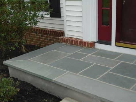 Steps : Bucks County Landscape Design PA: Leydon Landscaping Bluestone Entryway, Bluestone Steps, Bluestone Walkway, Bucks County Pennsylvania, Patio Floor, Front Stoop, Beautiful Outdoor Living Spaces, Porch Tile, Backyard Dreams