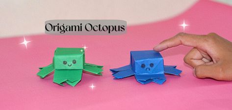 Origami Octopus, Paper Octopus, Diy Octopus, Make Paper, How To Make Paper, Octopus, Origami, Step By Step, The Creator